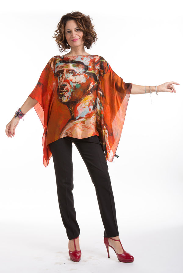 Poncho Fauno Opere da Indossare davanti - Milena Tortorelli